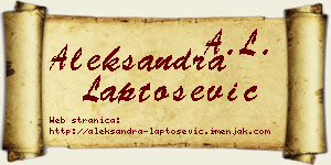 Aleksandra Laptošević vizit kartica